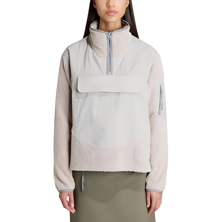 Adidas X And Wander Adidas TERREX X And Wander Sweatshirts Women's White Stand Collar Moderate Other IB4814