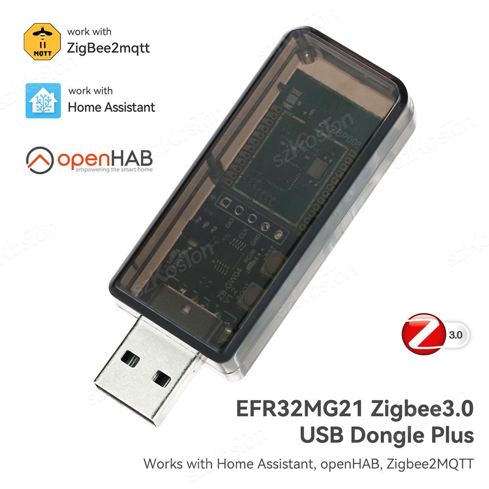 

USB-донгл Zigbee 3.0 Plus E Бездротовий шлюз Zigbee USB-інтерфейс Захоплення для EFR32MG21 Zigbee2MQTT Home Assistant Open HAB