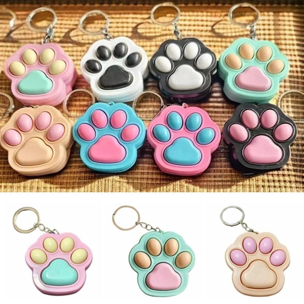 Jucărie de deget Breloc cu lăbuță de pisică Desen animat Lăbuță de pisică Tastatură Buton Gheară de pisică Pandantiv Pandantiv pentru geantă