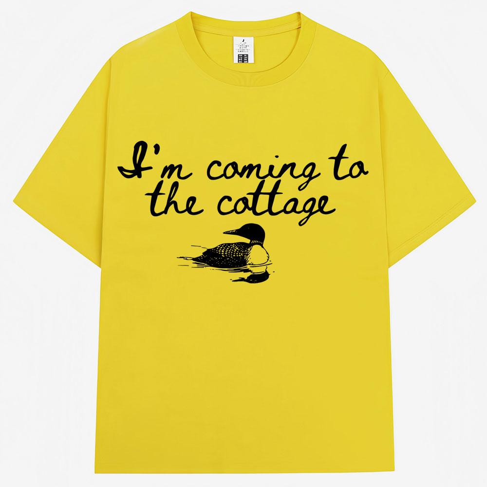 Heated Rivalry Funny Meme Graphic T Shirts Im Coming The Cottage Hollanov Unisex Women Humor Fashion Tshirt Oversized Cotton Tees