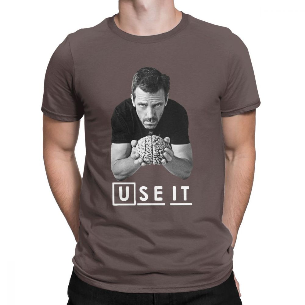 

House MD Men TShirt Dr House Use it Funny Tops Cotton Short Sleeve Tee Shirt Custom Mens TShirt Summer Streetwear Plus Size S