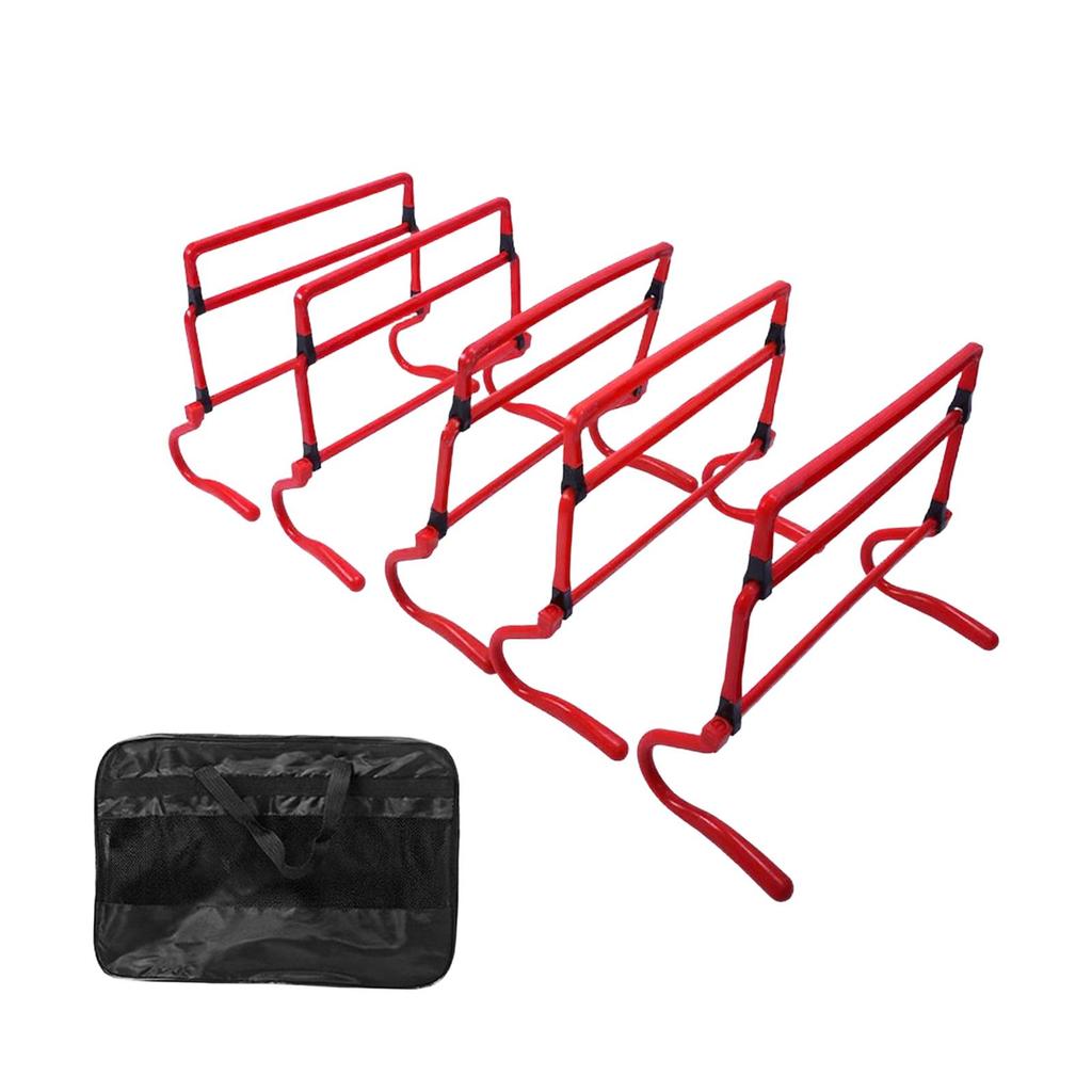 5Pcs Agility Hurdles Adjustable Height Speed Training Equipment for Hurdle Football