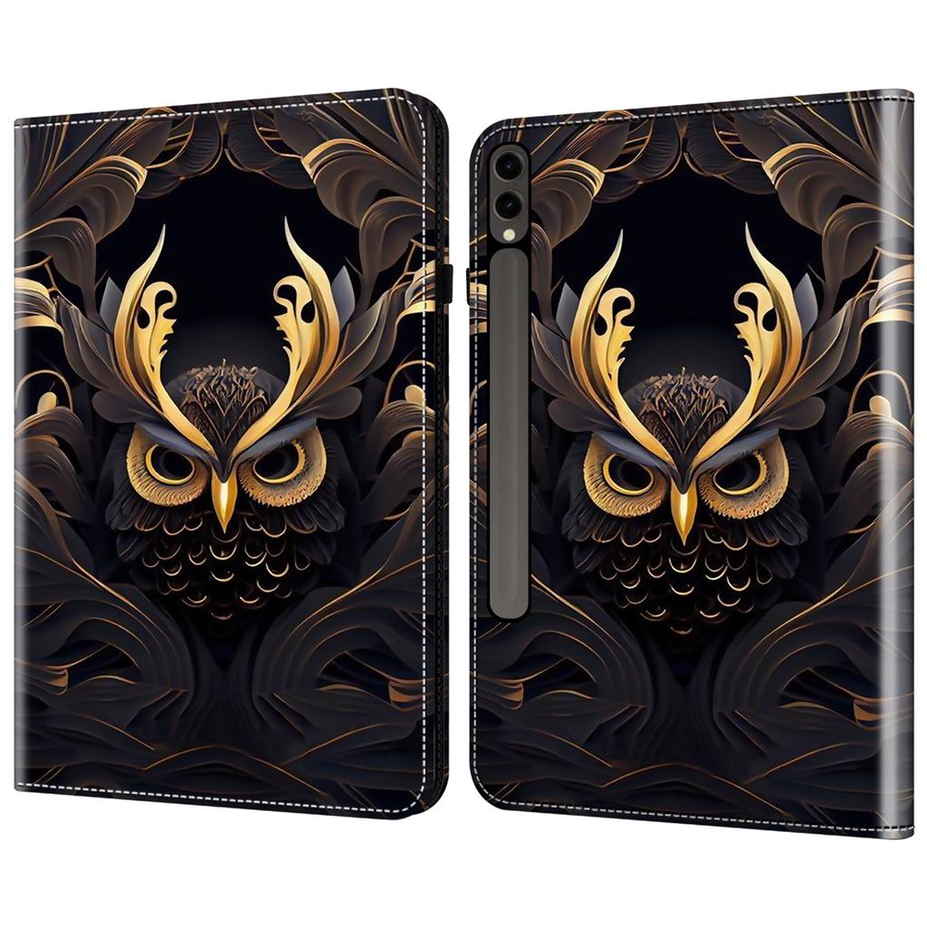 For Samsung Galaxy Tab S10+/S9+/S9 FE+ Case Pattern Printing PU Leather Tablet Cover with Stand Function