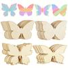 10Pcs Wooden Butterfly Unfinished Wood Butterflies for Crafts Blank Slices Cutouts for Painting DIY Unfinished Wooden