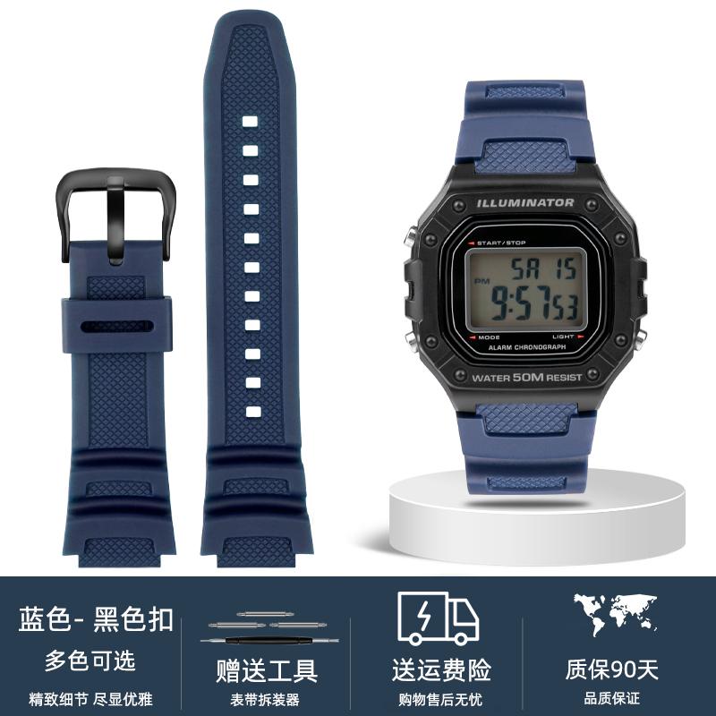 Silicone watch strap  for Casio Watch Strap w-218h/ae-1200 /1100 / f-108 /sgw300 /400 /500 /w-800h / mrw-200