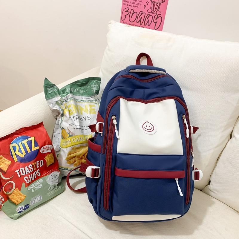 Schoolbag Backpack 1011 New Fashion Student School Bag Japanese Ins Simple Korean Version Junior High School Student College Backpack