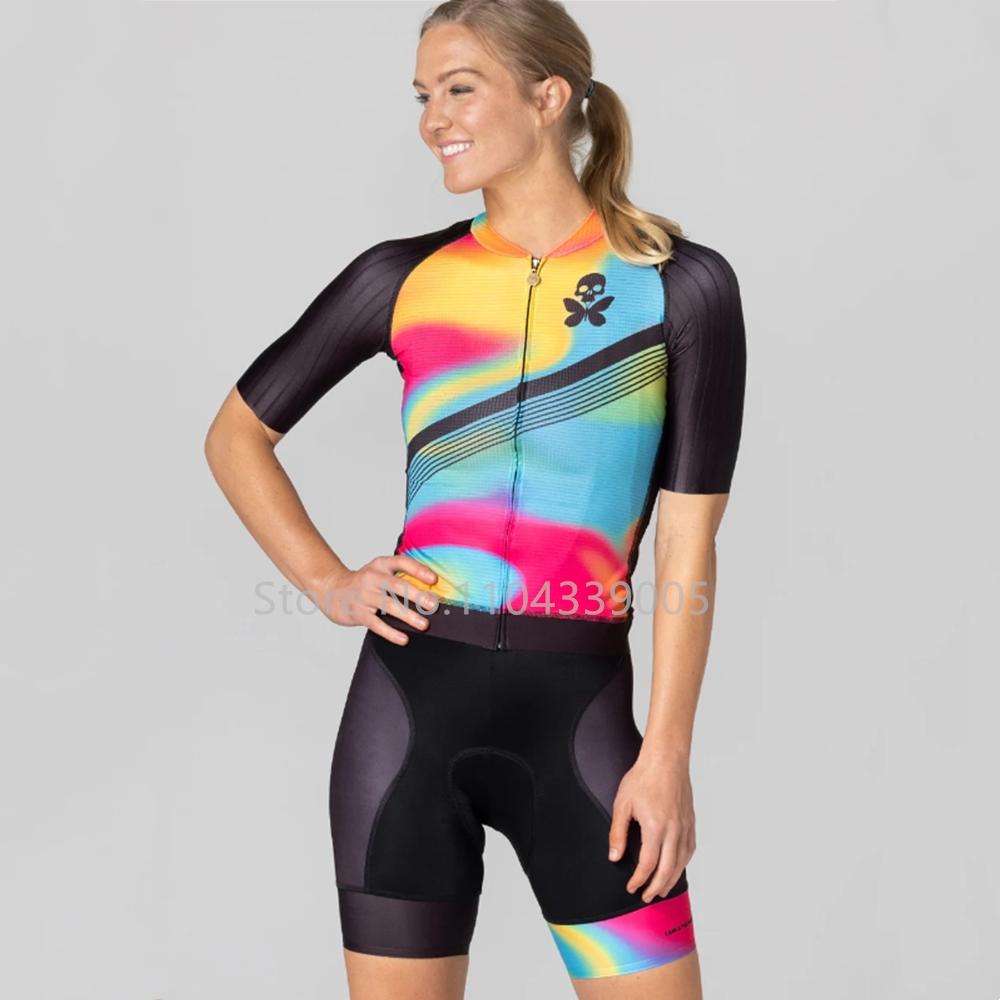 Betty 2026 Summer Lady Short -sleeved Bib Shorts Latest Bicycle Cycling Set Cushion Cushion Maillot Ciclismo Mtb Uci Suit