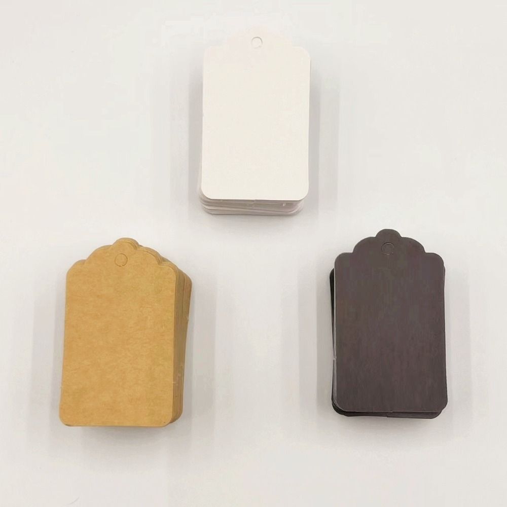 100Pcs Handmade DIY Scallop Label with String Wedding Gift Decorating Tag  Holiday Decorations