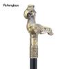 Copper Phoenix Long Tail Walking Cane Fashion Walking Stick Gentleman Luxury Crosier Knob Walking Stick 93cm