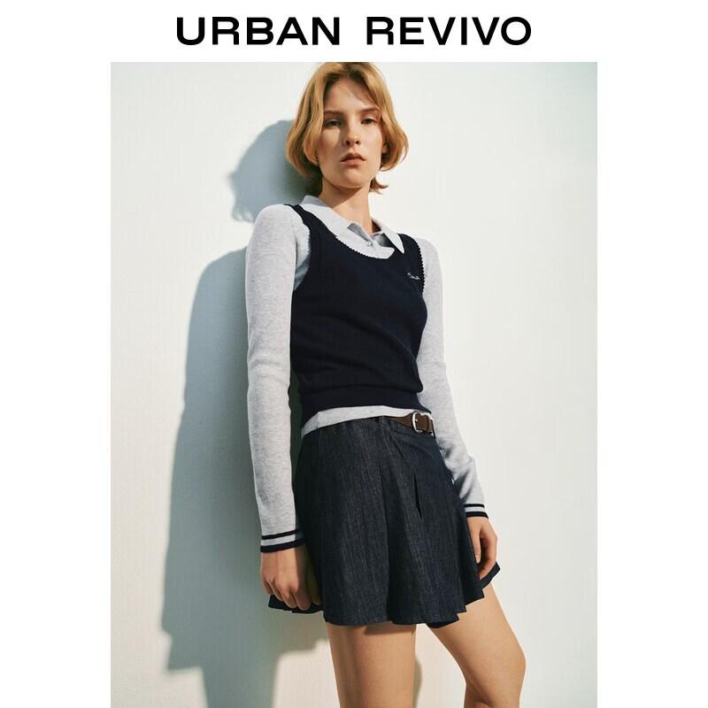 UR Women's Two-Piece Polo Knit Sweater