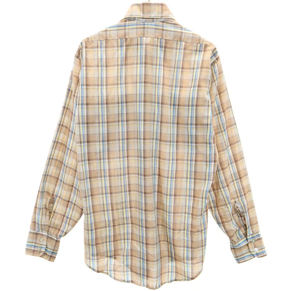 Levi's 70s 80s Made in USA Vintage Check Pattern Long sleeve shirt S Men's Used