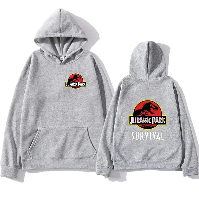 Men's Jurassic Park Printed Hoodies Pullover Casual Men Women Unisex Funny Tops Jurassic World Hoody Sweatshirts Cool Clothes