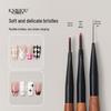 French Style Plaid Nail Art Tool: Long Liner Pen for Painting, Smudging, and Outlining