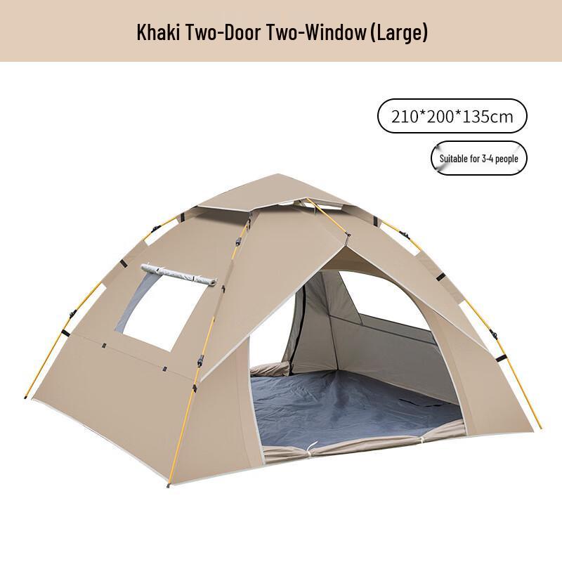 Outdoor Automatic Folding Camping Tent 3-4 Person (210x200x135cm)