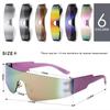 Y2K Randlose Futuristische Wrap-Around Sonnenbrille Damen Herren Trendy Cyberpunk Visier Sonnenbrille Monoblock Cyclops Shades Gafas De Sol