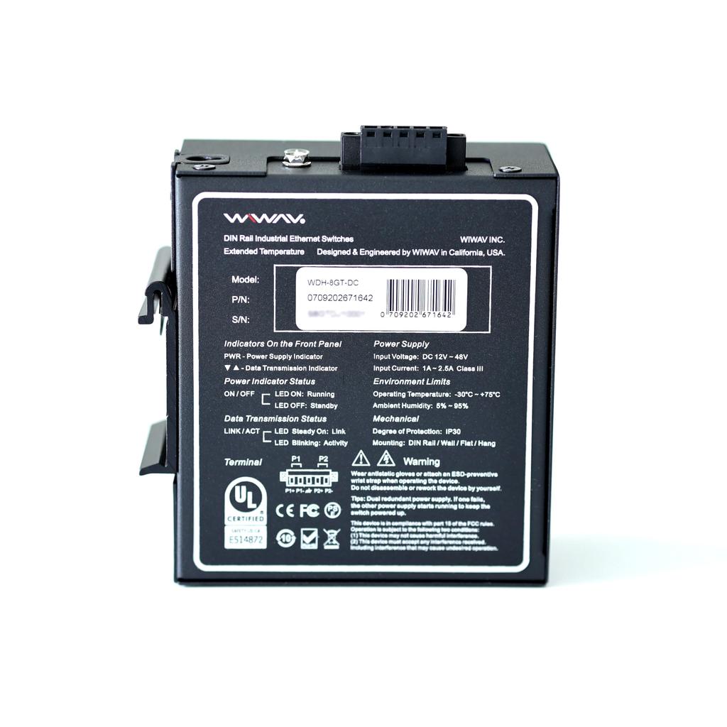 [WIWAV] WDH-8GT-DC 8-Port Ethernet Switch – Networking