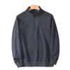 Original Export Surplus, Cut Label, Thickened and Fleece-Lined Men's Autumn and Winter Warm Half-Zip Stand Collar Casual Sweatshirt Jacket
