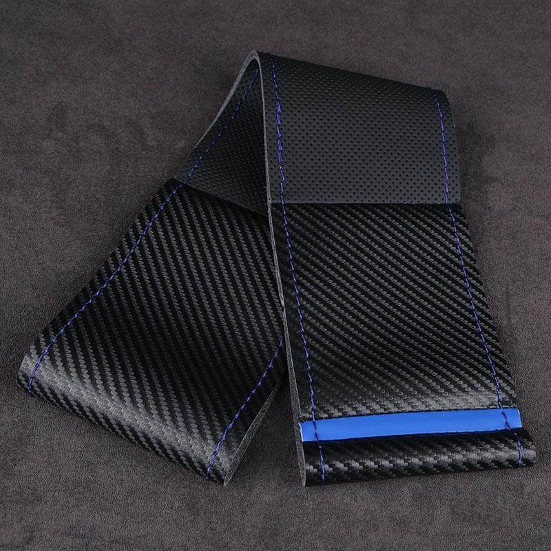 2026 Hot For Volkswagen VW High-End Carbon Fiber Car Steering Wheel Cover Soft Durable Artificial Leather Universal Luxury Autom