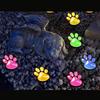 All-Weather Resistant Paw Print Outdoor Lights Solar Garden Lights