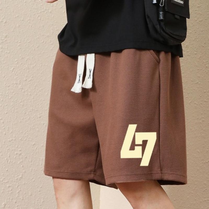 

Летние спортивные шорты для фитнеса, мужские баскетбольные тренировочные шорты для бега, повседневные свободные быстросохнущие брюки с пятью точками 4XL коричневый