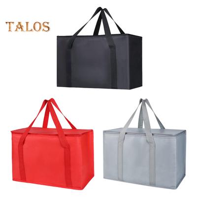 Bolsa térmica grande para picnic con cremallera, reutilizable, para llevar comestibles, bebidas y para acampar, picnics y viajes.
