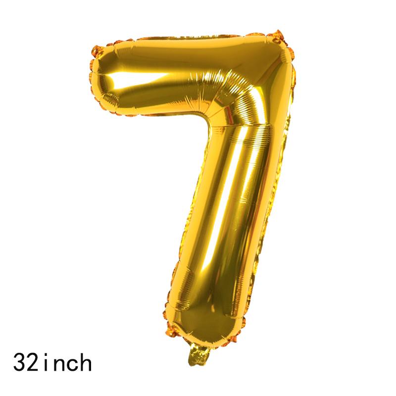 52pcs Golden Happy Birthday Party Balloons, 0-9 Numbers, for Birthday Party, Anniversary, Graduation, New Year, Valentine's Day