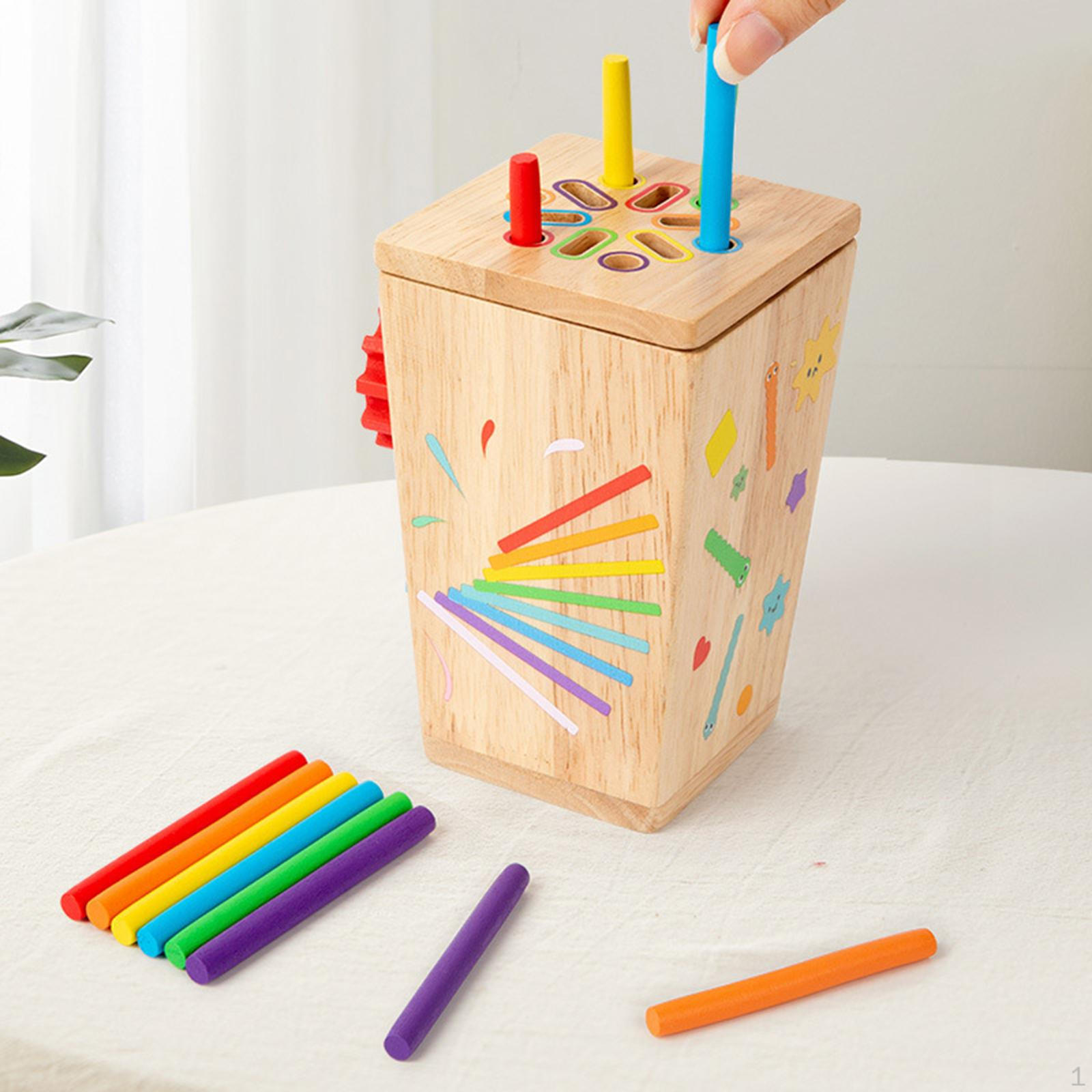 

Деревянная игрушка для сортировки по форме и цвету, подарок для девочек и мальчиков, развитие наблюдательности и мелкой моторики