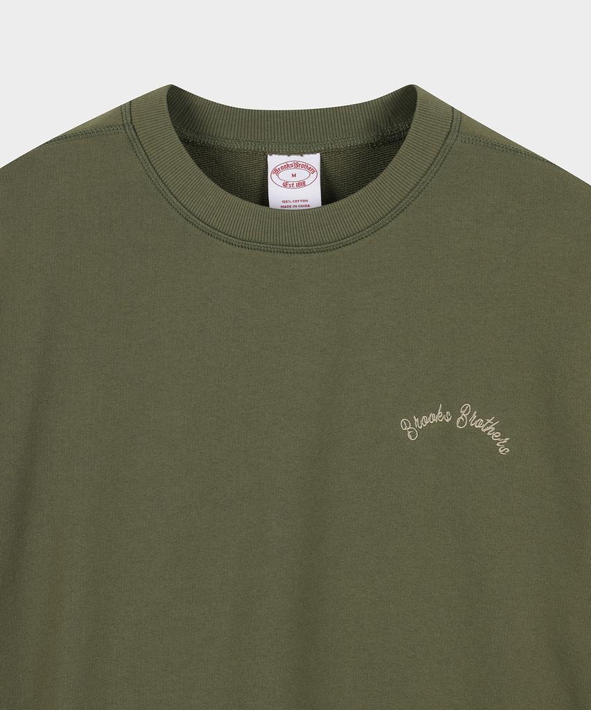BROOKS BROTHERS Bb Embroidered Sweatshirt (Khaki) (Bbnpmb102A2Fs)