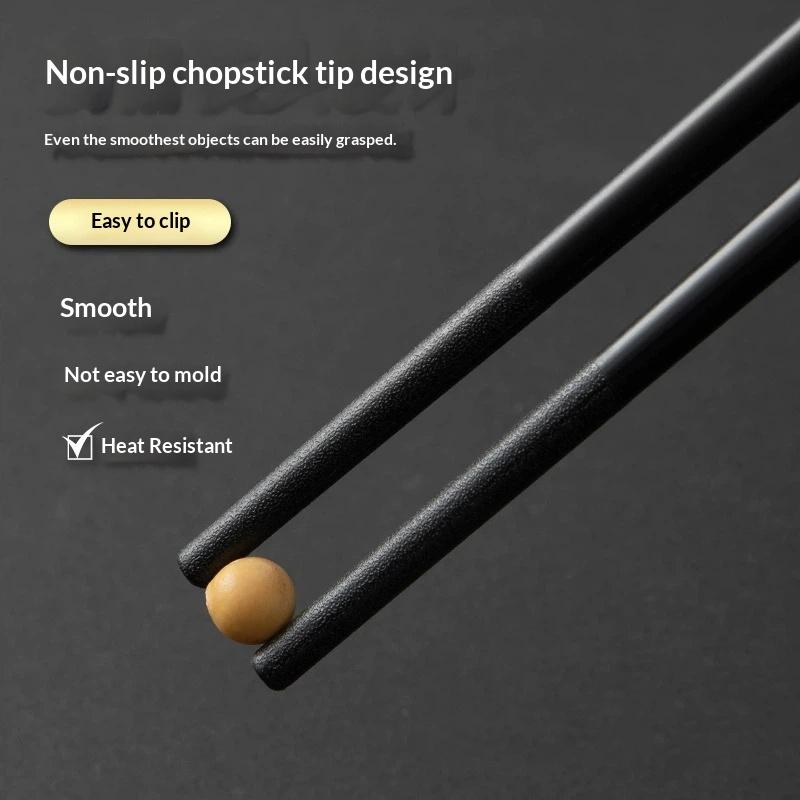 10 Pairs Chinese Chopsticks High Temperature Resistant And Simple Reusable Chop Sticks Kitchen Tableware Tool Accessories