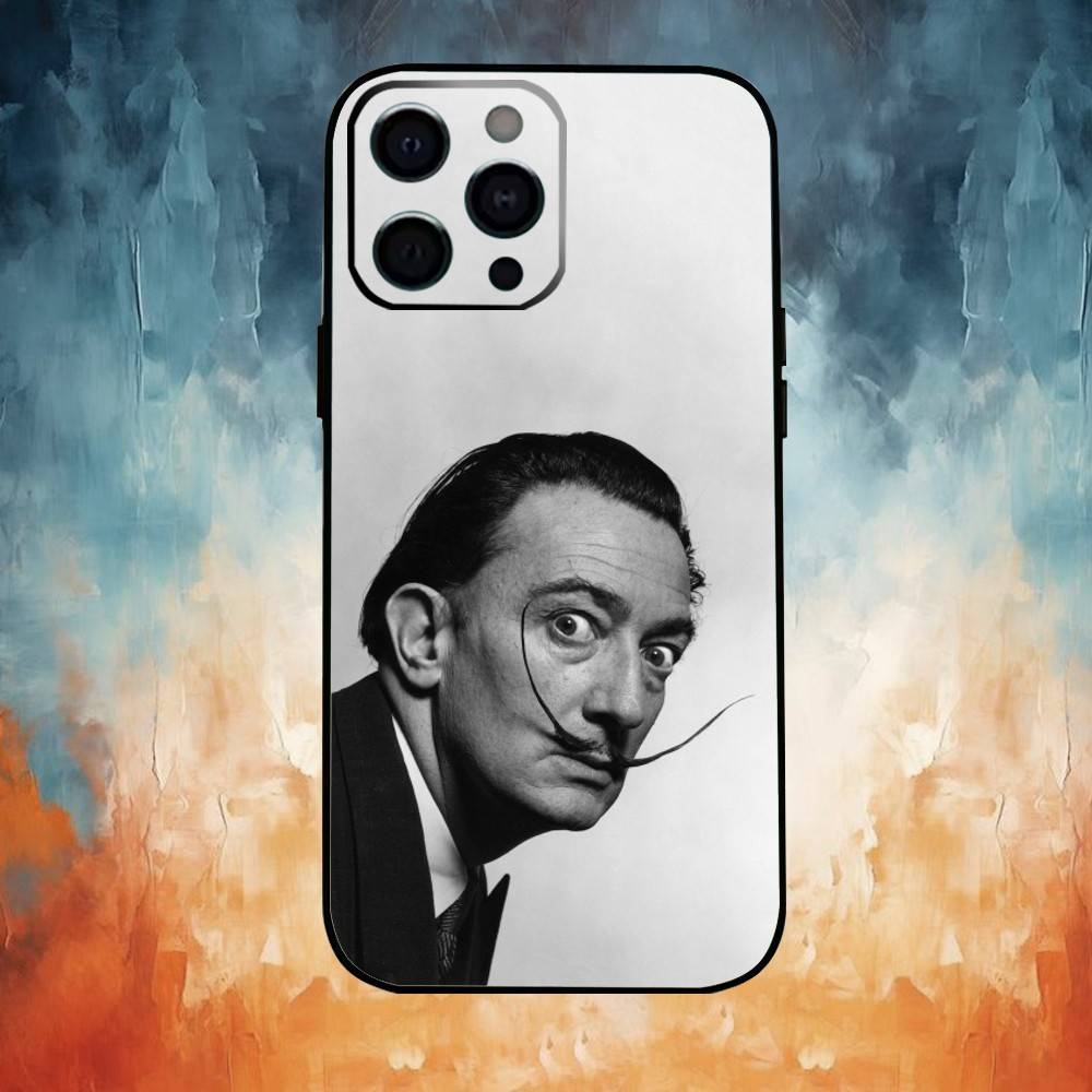 Salvador Dali Kunst Handyhülle Für iPhone 17,16,15,14,13,12,11 Plus,Pro,Max,XS Silikon Weiche Hülle