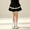 Girls Summer Block Short Sleeve T Shirt Dress Set with Bow for Kids