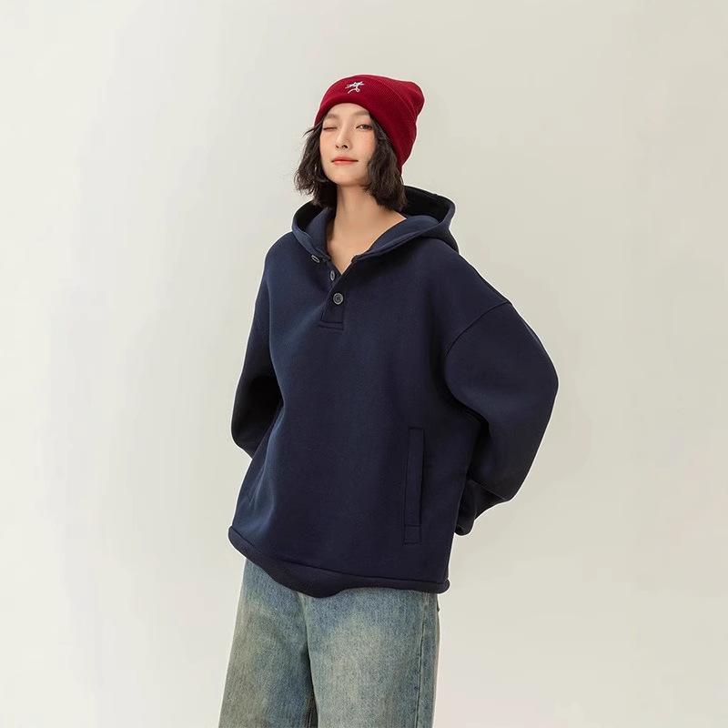 2025 Trendy Women's Hooded Sweatshirt: New Spring/Autumn, High-End, Loose, Casual Style, Unisex Design