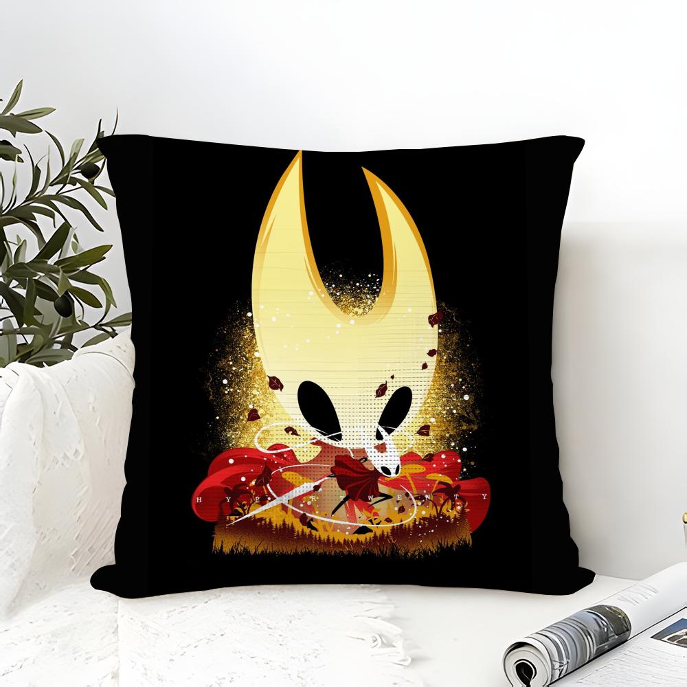 Metroidvania Game H-Hollow Knight Pillow Case Linen Pillow Case Sofa Home Decor Cushion Cover Cushion Cove
