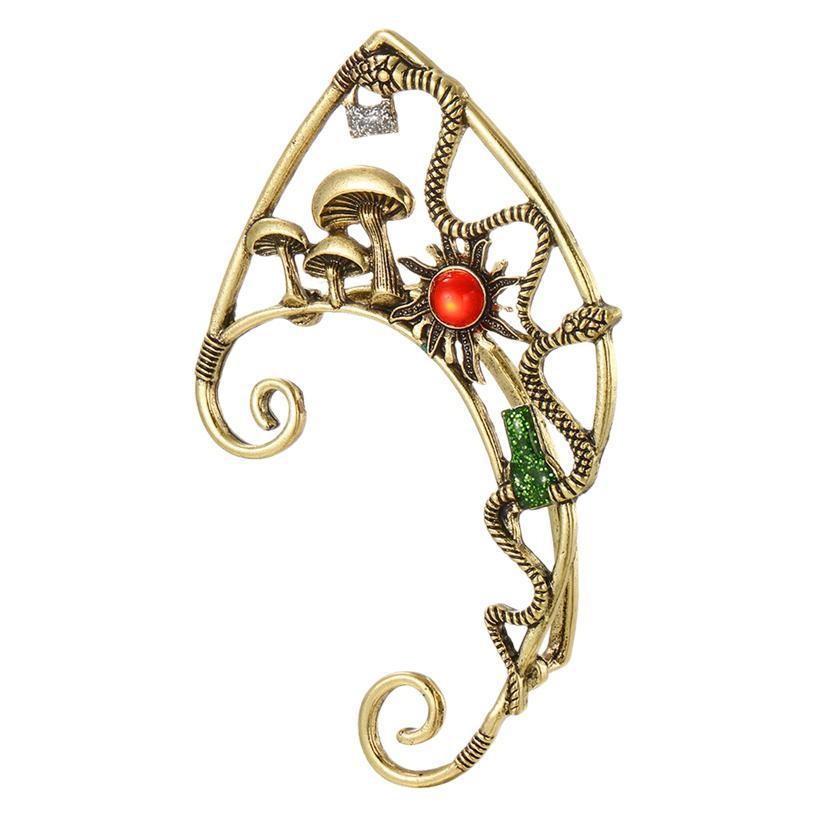 Snake Cuff Vintage Earrings For Women With Alloy Material And Animal Pattern For Daily Use