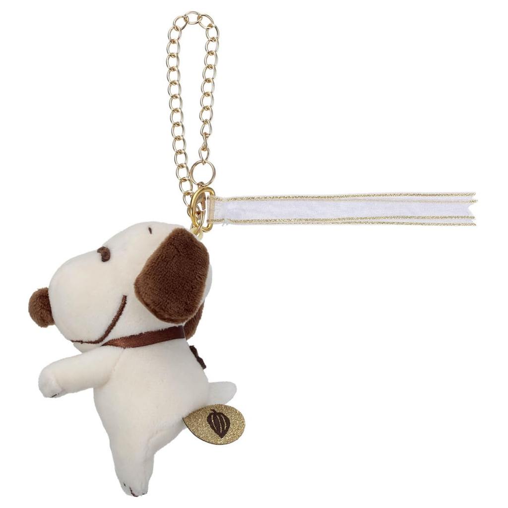 TAKARATOMY A.R.T.S. Peanuts  Cacao  Chokkori-san  Bag Charm  Snoopy (White & Milk)