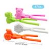 Snowball Maker Clip For Kids Adult Heart Snowflake Duck Shape Clip Tongs For Outdoor Sand Snow Ball Mold Toys Fight Sports Toys