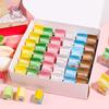 Cute animal eraser milk colorful learning set of set, carton-shaped packaging, stationery, children's supplies, 6.