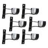 1Set Curtain Rod Base Brackets Strong Aluminum Alloy Supports for Home Office Store Curtain Rod Accessories Curtains Pole Racks