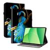 For Oppo Pad SE Leather Case Pattern Printed Stand Tablet Cover with Card Slots