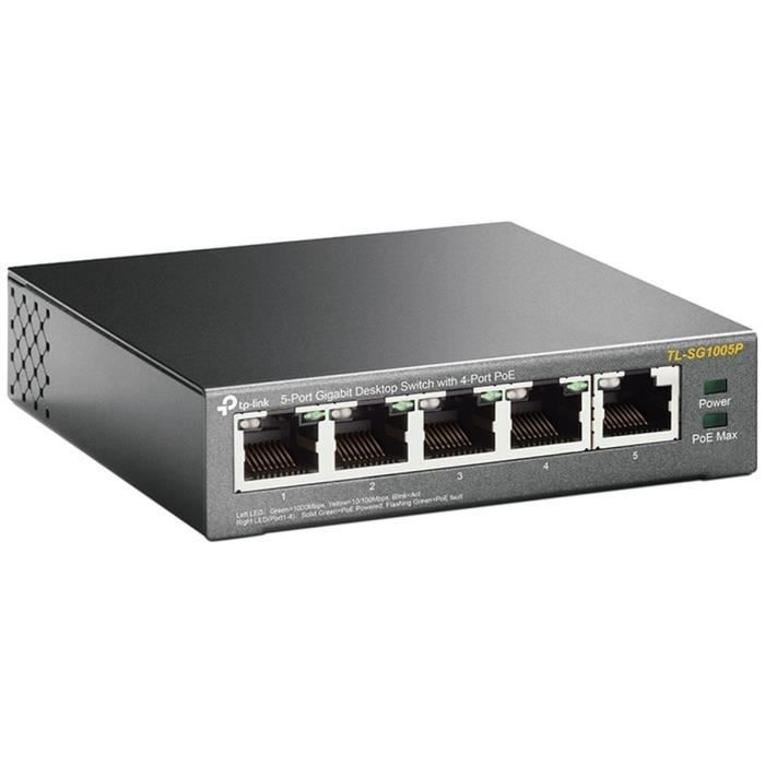 TP-LINK TL-SF1005P Switch PoE 5 Ports 10/100 Mbps dont 4 Port PoE
