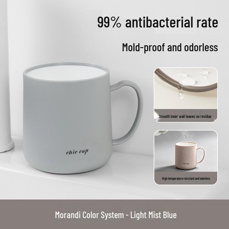Colorful Antibacterial Toothbrush & Mouthwash Cup with Handle