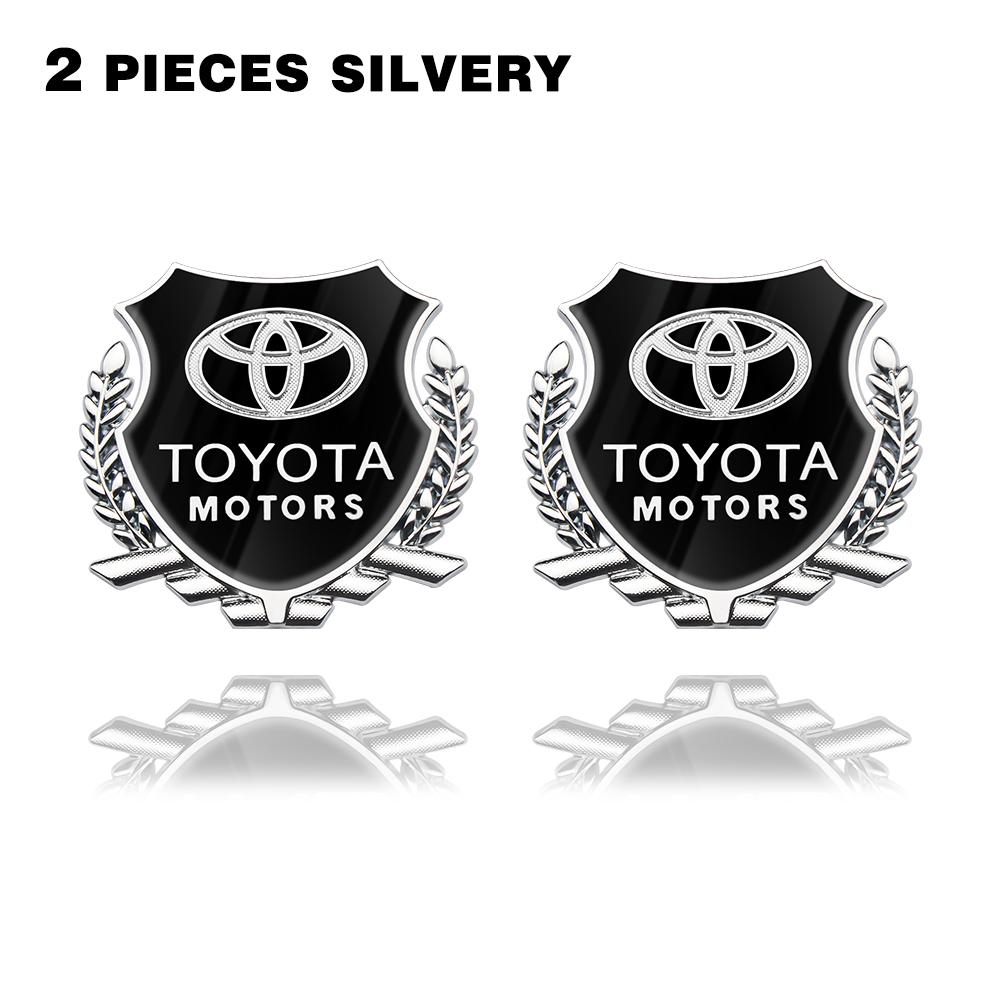 

3D Badge Wheat Ear Sticker Decal Car Exterior Accessories Car Badge Body Side Sticker For Toyota RAV4 Corolla Camry Prado Crown