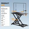 Professional Electric Dog Grooming Table - Heavy Duty, Height Adjustable Pet Grooming Table W/Leveling Wheels, Dog Grooming Arm