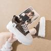 Fashion Key Height Perforated Runners Women Vulcanize Gray Sneakers Red White Shoes Sports Footwears Traning Brand Name