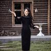 1011 autumn and winter new product elastic slim temperament thin long-sleeved cheongsam literary new Chinese thickened primer skirt