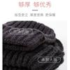 Winter hat women's autumn and winter wool hat big head circumference black cold hat warm ear protection confinement knitted pile hat men