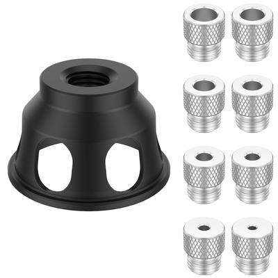 Vertical Drill Guide Doweling Jig 3-10mm 8 Drill Sleeves Aluminum Alloy Drill Positioning Pocket Hole Jig Hole Puncher for Carp