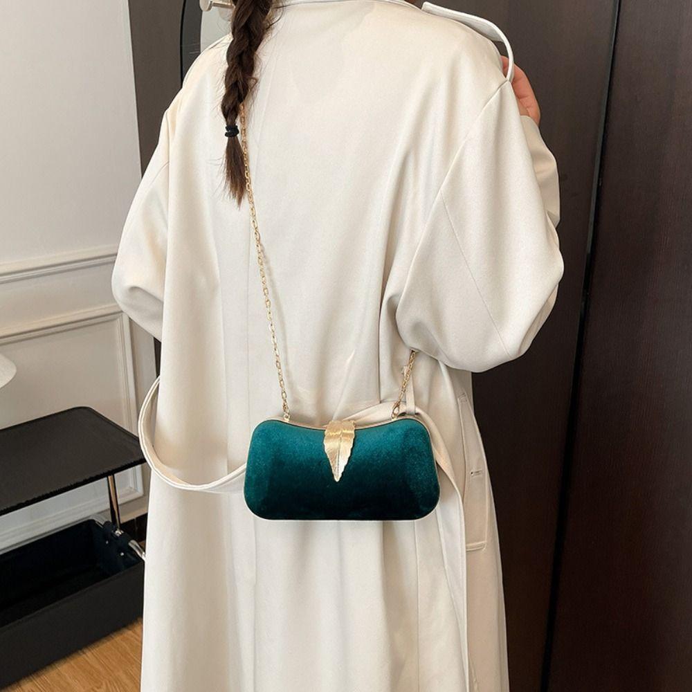 French Large Capacity Evening Banquet Bag Phone Pouch Single Shoulder Box Handbag Make Up Storage Ladies Clutch Bag Women