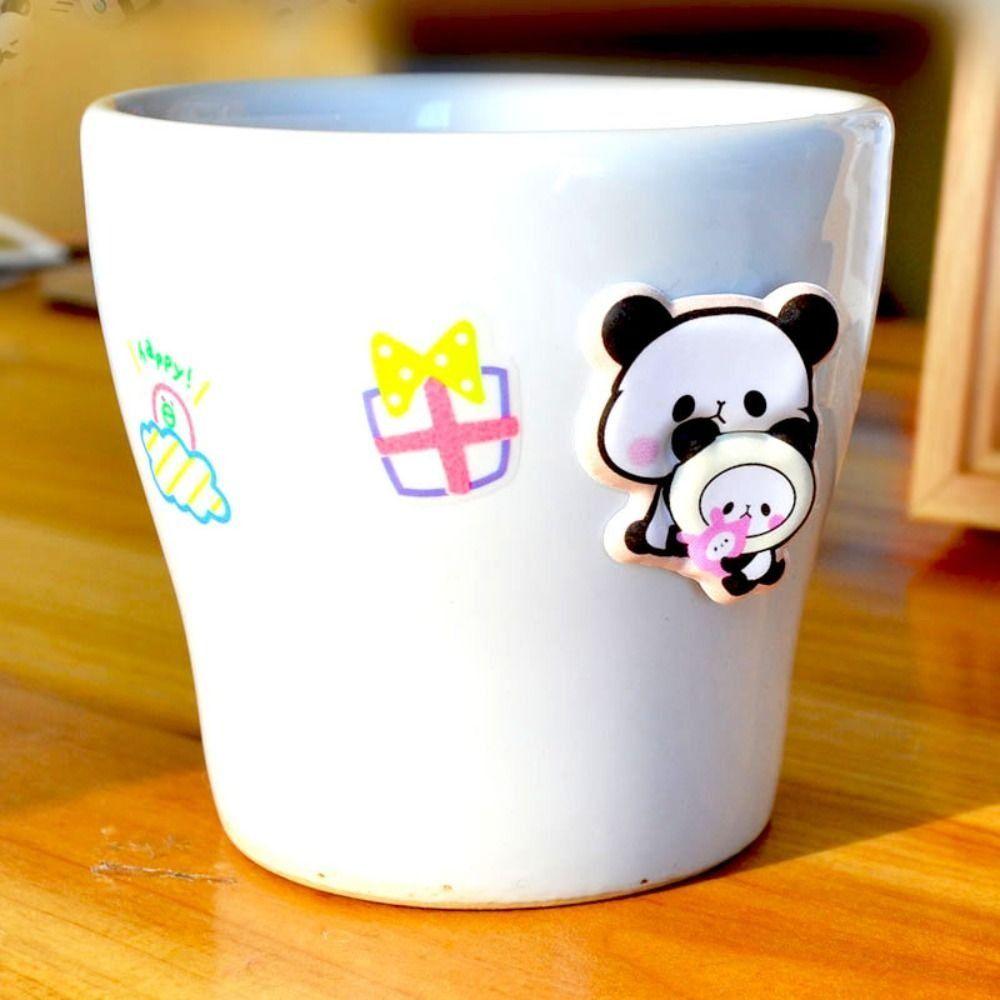 Waterproof Panda Bubble Sticker Goo Card Stickers  Skateboards Luggage Suitcases Decor