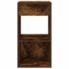 Nightstand with Drawer Smoked Oak 35 X 34 X 66.5 Cm